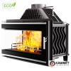 Камінна топка  Kaw-Met W16 з лівим  боковим склом без рами (13,5kW)