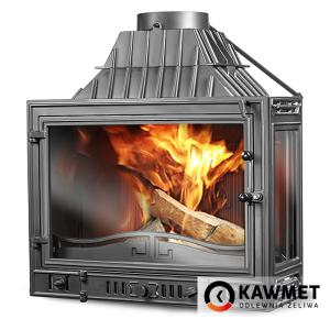 Камінна топка  Kaw-Met W3 (16,7kW) з правим  боковим склом