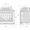 Камінна топка Kaw-Met  W17 Dekor (12.3 kW) EKO - розміри