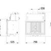Камінна топка Kaw-Met W7 CO (25.3 kW) - розміри