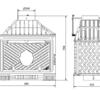 Камінна топка Kaw-Met W1  (18Kw) розміри