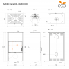Піч камін SAVEN Vatra XXL 60x50 ECO