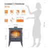 Чавунна піч KAWMET Premium SELENA (6,5 kW) EKO
