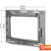Двері для каміна KAWMET W9 490x680