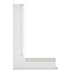 Вентиляційна решітка для каміна кутова ліва SAVEN Loft Angle 60х400х600 біла