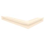 Вентиляційна решітка для каміна кутова ліва SAVEN Loft Angle 60х400х600 кремова