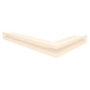 Вентиляційна решітка для каміна кутова ліва SAVEN Loft Angle 60х400х600 кремова