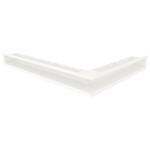 Вентиляційна решітка для каміна кутова ліва SAVEN Loft Angle 90х600х800 біла