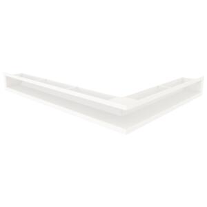 Вентиляційна решітка для каміна кутова ліва SAVEN Loft Angle 90х600х800 біла