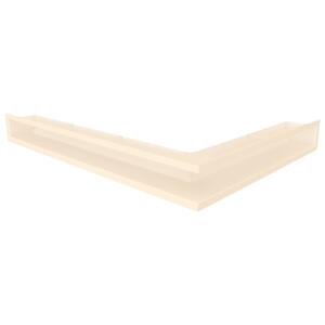 Вентиляційна решітка для каміна кутова ліва SAVEN Loft Angle 90х600х800 кремова