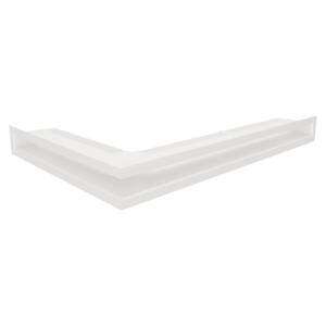 Вентиляційна решітка для каміна кутова права SAVEN Loft Angle 60х600х400 біла