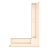 Вентиляційна решітка для каміна кутова права SAVEN Loft Angle 90х600х400 кремова