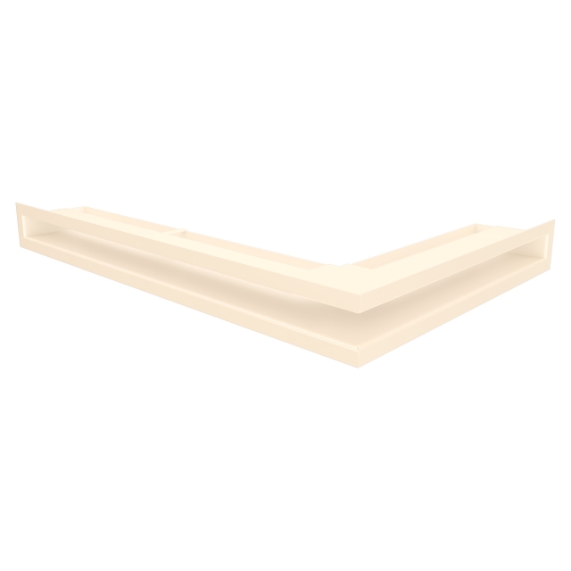 Вентиляційна решітка для каміна кутова ліва SAVEN Loft Angle 60х400х600 кремова