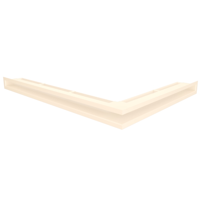 Вентиляційна решітка для каміна кутова ліва SAVEN Loft Angle 60х600х800 кремова