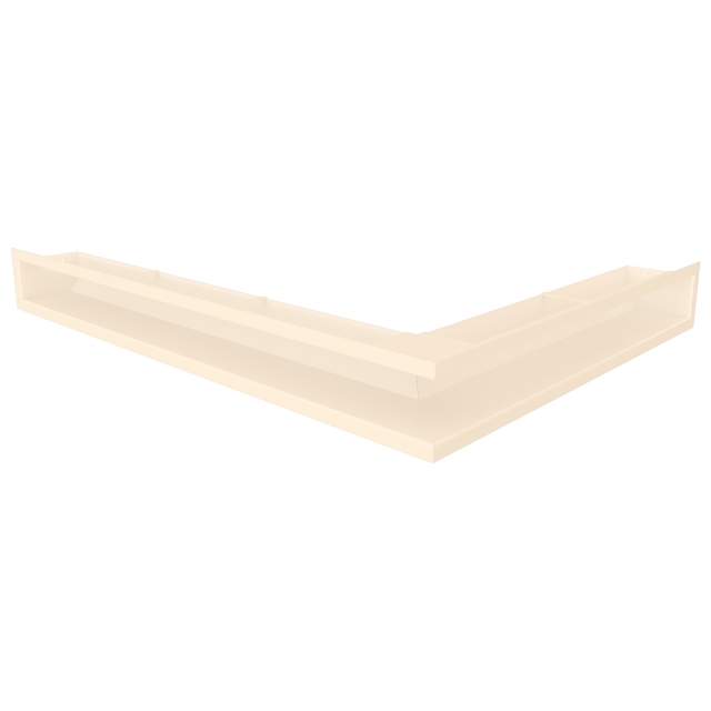 Вентиляційна решітка для каміна кутова ліва SAVEN Loft Angle 90х600х800 кремова