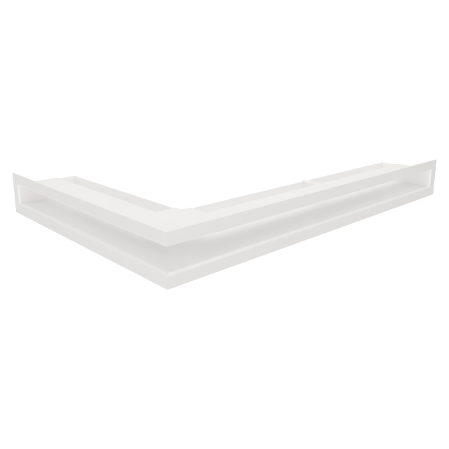 Вентиляційна решітка для каміна кутова права SAVEN Loft Angle 60х600х400 біла
